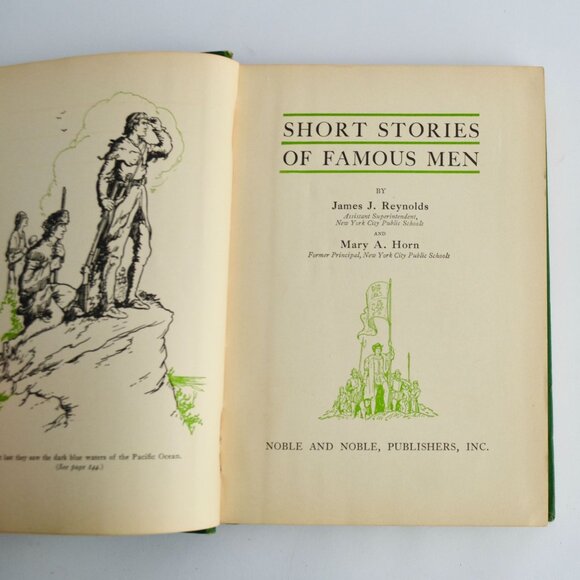 Short Stories of Famous Men 1940 Vintage Hardcover Book - Picture 4 of 5